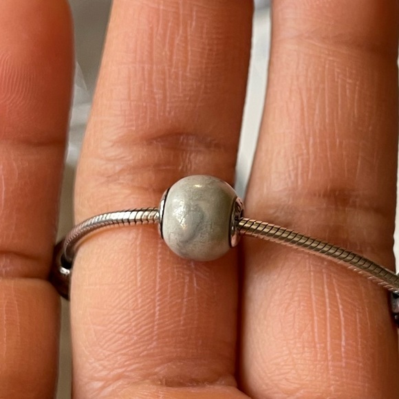 Retired Pandora Essence Snake Bracelet w/ 3 Essence Charms EUC - Picture 7 of 13